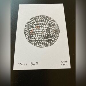 Ana Inciardi Mini Print Vending Machine Disco Ball HAND SIGNED 2025 Super Rare